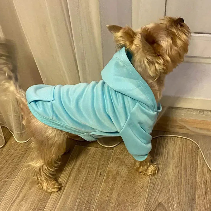 Cozy Pet Clothes with Pocket Dog Hoodies For Small Dogs Pets Clothing All Season Knit Cat Clothes Pet Apparel