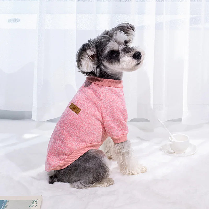 Puppy Cat Jacket Winter Warm Dog Clothes for Small Dogs Chihuahua Coat Schnauzer Pug Clothing Sweatshirts Casual Pet Costumes