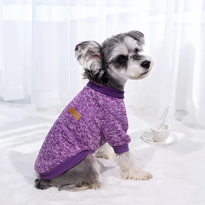 Puppy Cat Jacket Winter Warm Dog Clothes for Small Dogs Chihuahua Coat Schnauzer Pug Clothing Sweatshirts Casual Pet Costumes