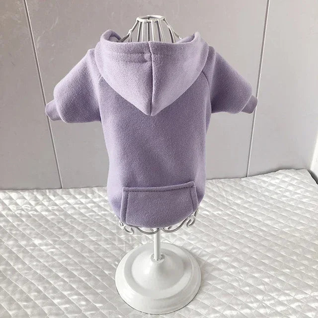 Cozy Pet Clothes with Pocket Dog Hoodies For Small Dogs Pets Clothing All Season Knit Cat Clothes Pet Apparel