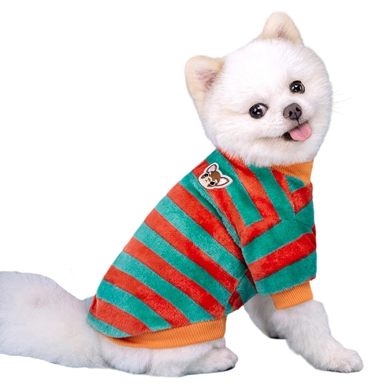 Rainbow Dog Clothes Warm Pet Vest Shirt Fleece Pet Dog Clothes for Dogs Clothing Pets Dogs Cat Tshirt Outfit Apparel Coats