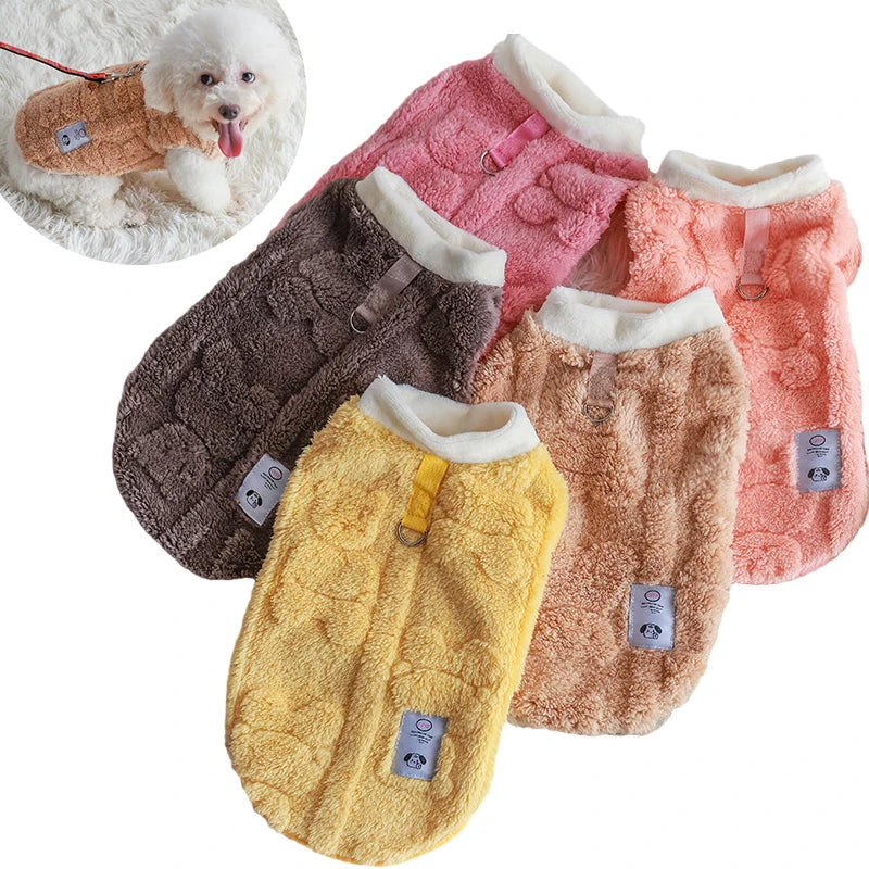 Winter Warm Dog Vest Clothes Comfor Soft Plush Dogs Cat Sweater for Maltese Yorkies Clothing Poodle Chihuahua Apparel Puppy Coat