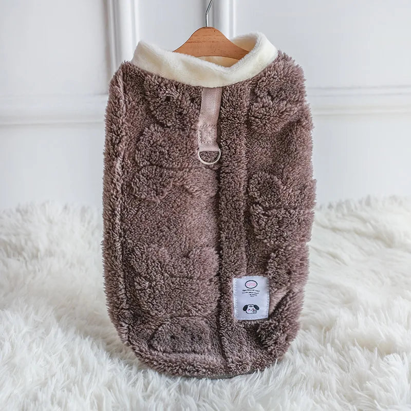 Winter Warm Dog Vest Clothes Comfor Soft Plush Dogs Cat Sweater for Maltese Yorkies Clothing Poodle Chihuahua Apparel Puppy Coat