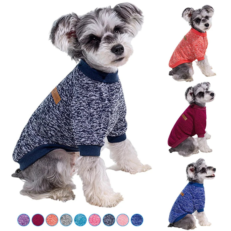 Puppy Cat Jacket Winter Warm Dog Clothes for Small Dogs Chihuahua Coat Schnauzer Pug Clothing Sweatshirts Casual Pet Costumes